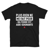 Thumbnail for T-shirt Aide-soignante noir - Plus rien ne me fait peur