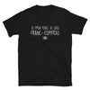 T-shirt Franc-Comtois noir - Je m'en fous, je suis fier