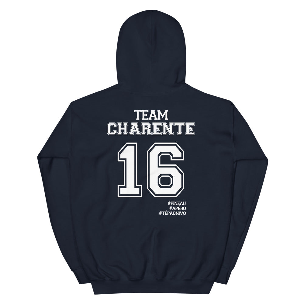 Team Charente 16 - Sweatshirt à capuche - Ici & Là - T-shirts & Souvenirs de chez toi