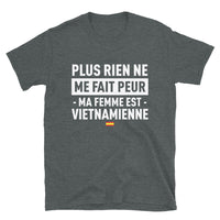 Thumbnail for T-shirt Vietnam bleu marine - Plus rien ne me fait peur ma femme est
