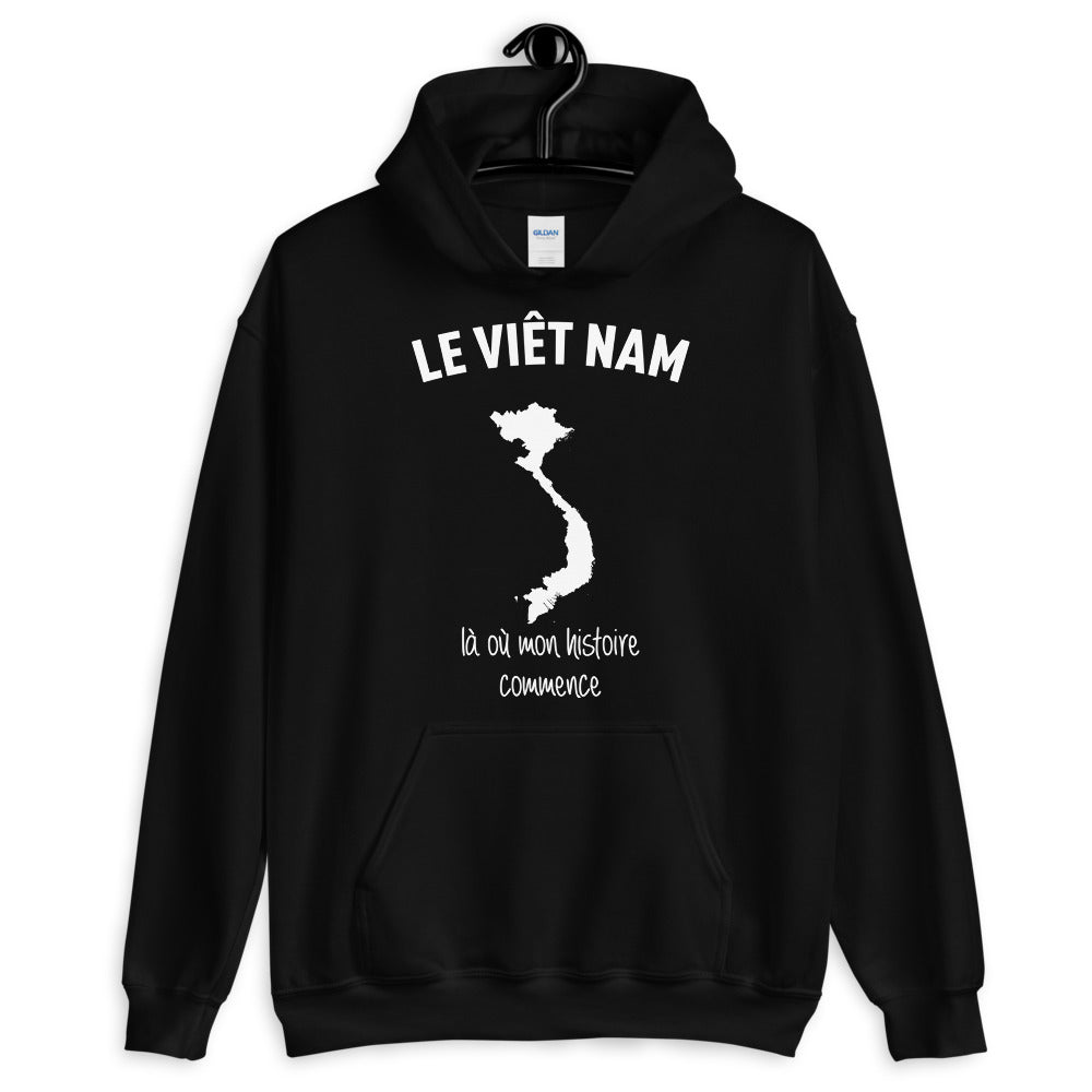 Viet Nam là où mon histoire commence - Sweatshirt à capuche - Ici & Là - T-shirts & Souvenirs de chez toi