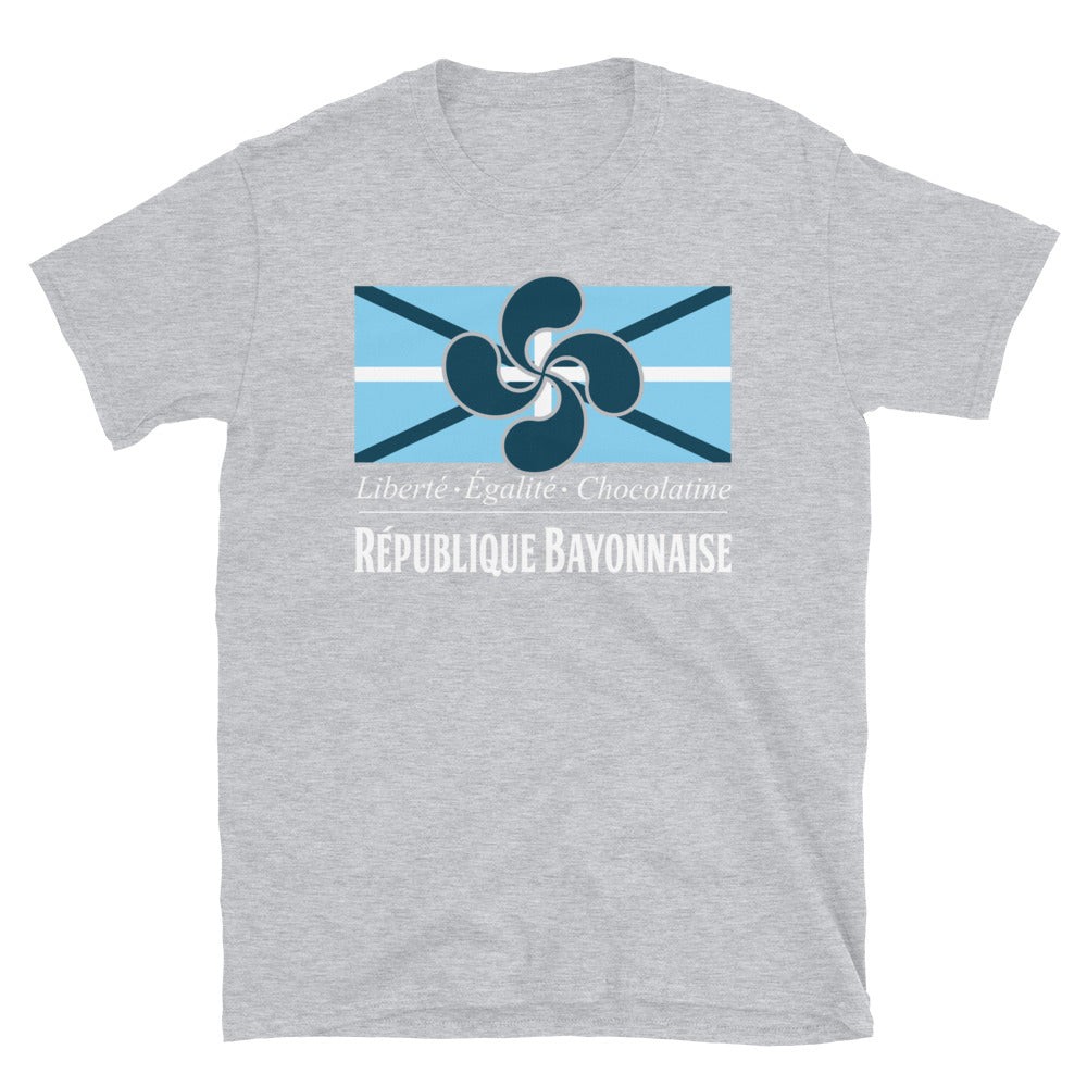 T-shirt Bayonne gris sport face - Fierté locale et confort durable