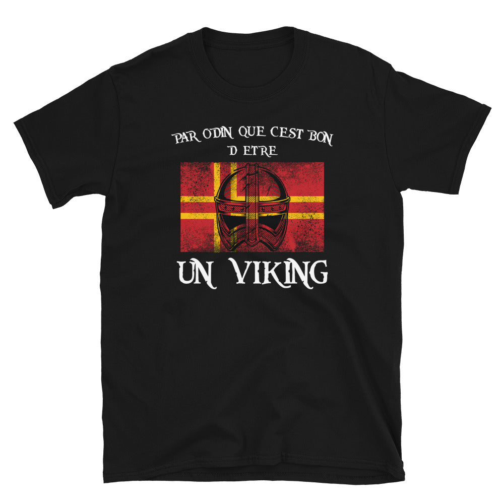 T-shirt Normandie noir - Que c'est bon d'être un Viking