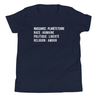Thumbnail for T-shirt enfant Terre bleu roi foncé - Liberté & Amour en douceur