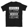 T-shirt humour noir - Désolé ce mec est pris par une fille