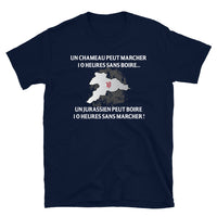 Thumbnail for T-shirt Jurassien bleu marine dos - 10 heures sans marcher