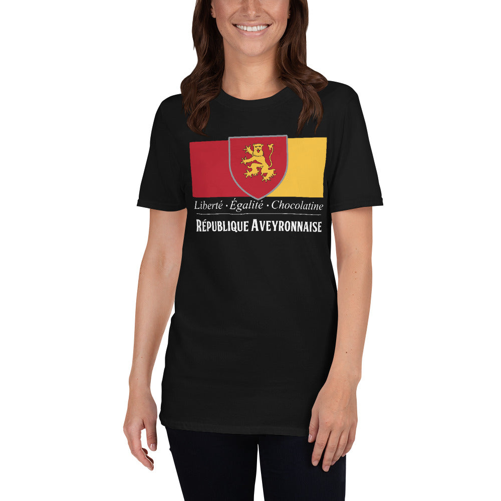 T-shirt Aveyron gris foncé chiné - République Aveyronnaise v2