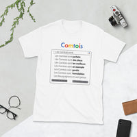 Thumbnail for T-shirt Franche-Comté gris foncé dos - Parodie des Comtois