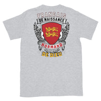 Thumbnail for T-shirt Normand bleu marine dos - Français de Naissance, Normand par la grace de Dieu
