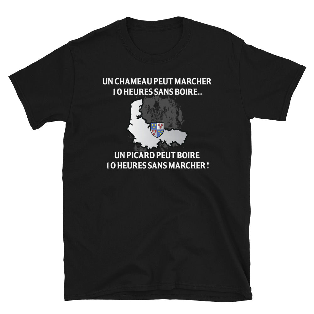 T-shirt Picard noir - 10 heures sans marcher
