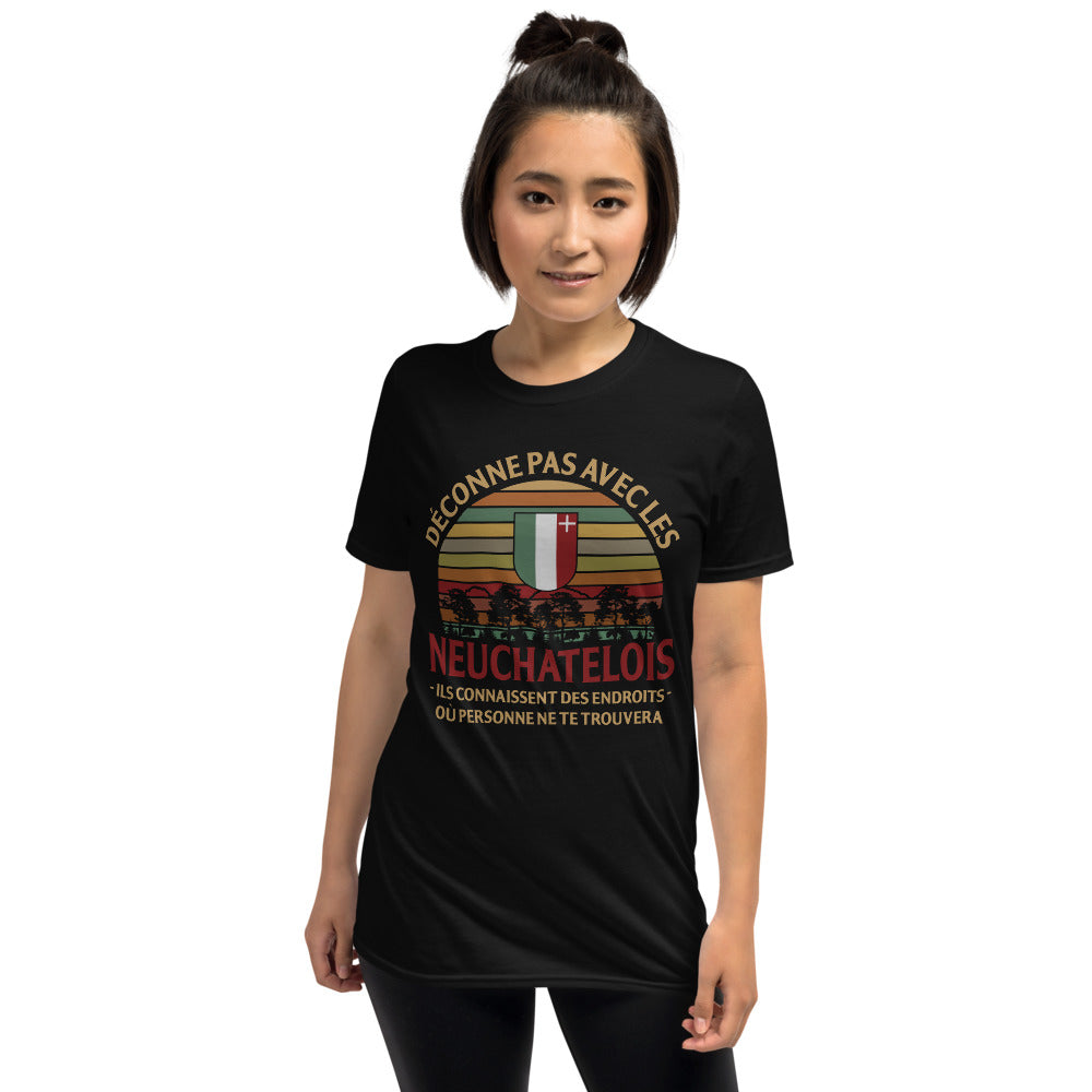 T-shirt Neuchâtel bleu marine - Confort et fierté locale
