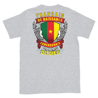 Thumbnail for T-shirt camerounais bleu marine dos - Fierté et humour en coton