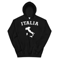 Thumbnail for Sweatshirt Italie noir - Carte de l'Italie stylisée