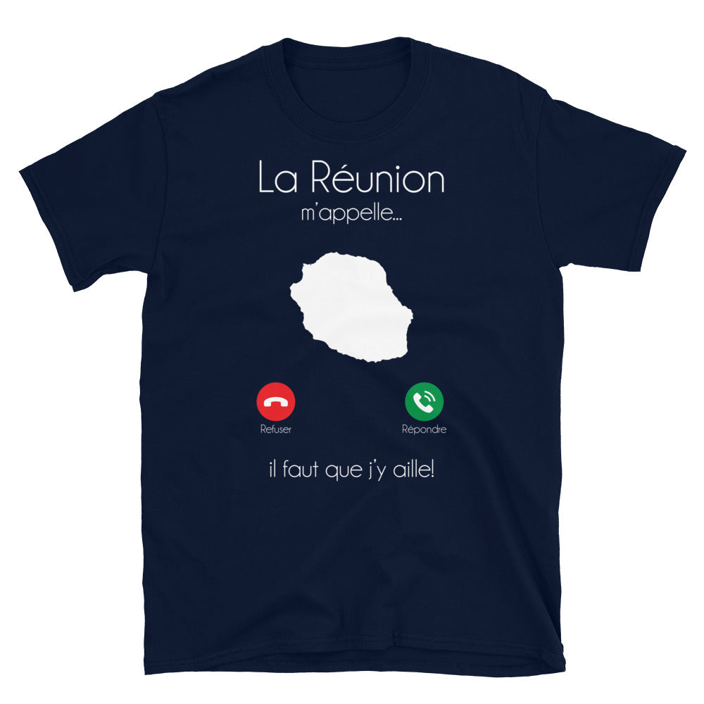 T-shirt La Réunion gris sport - M'appelle, design humoristique