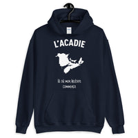 Thumbnail for Acadie là où mon histoire commence - Sweatshirt à capuche - Ici & Là - T-shirts & Souvenirs de chez toi