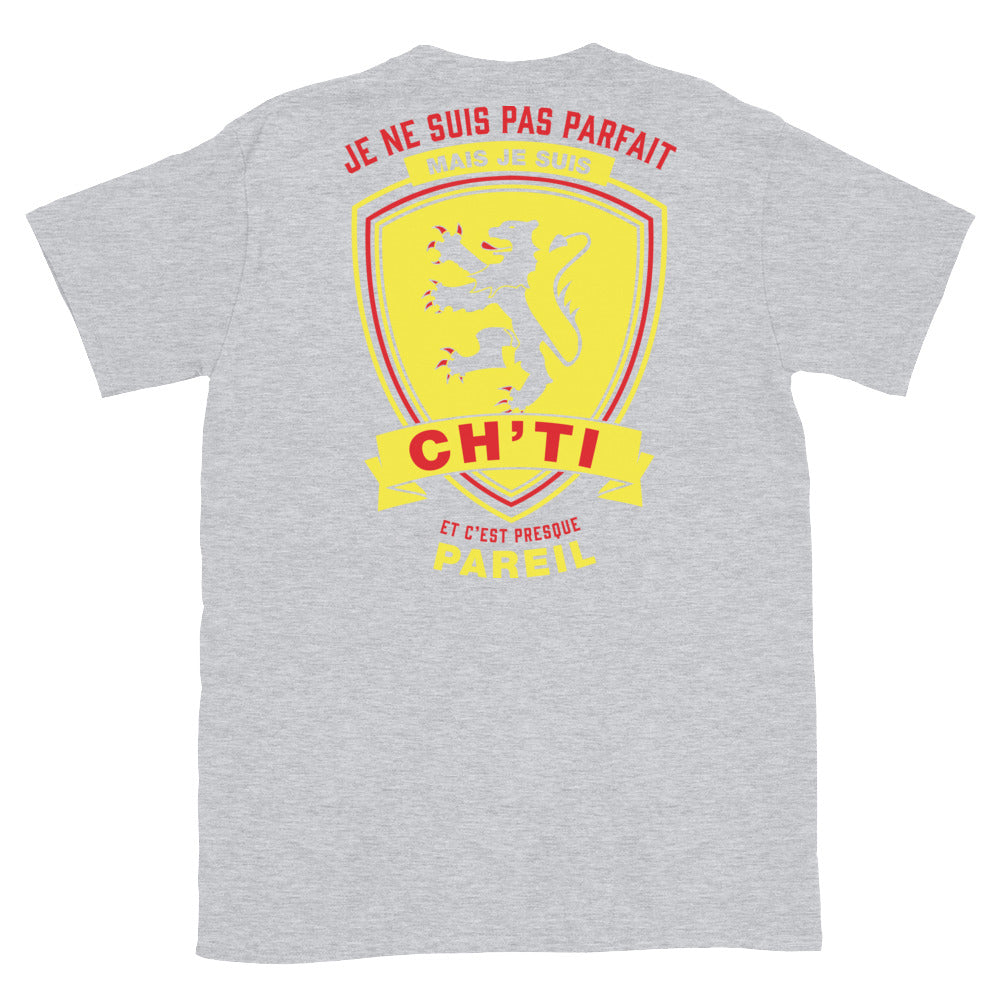 T-shirt Nord-Pas-de-Calais bleu marine dos - Je ne suis pas parfait mais
