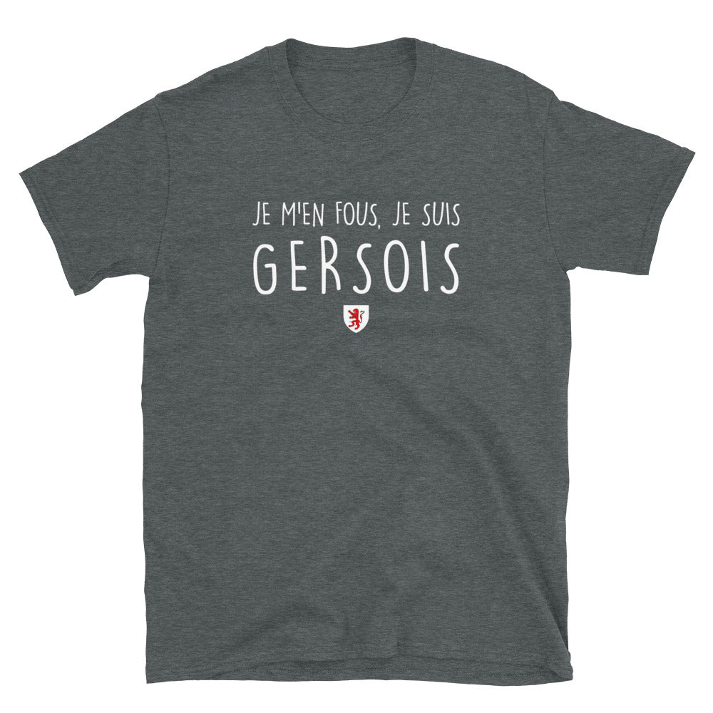 T-shirt Gersois bleu marine dos - Je m'en fous je suis gersois
