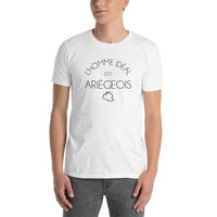 Thumbnail for T-shirt Ariège gris sport - L'homme idéal est Ariégeois
