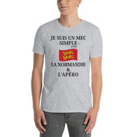 Thumbnail for T-shirt Normandie gris sport - L'Apéro, un moment de partage