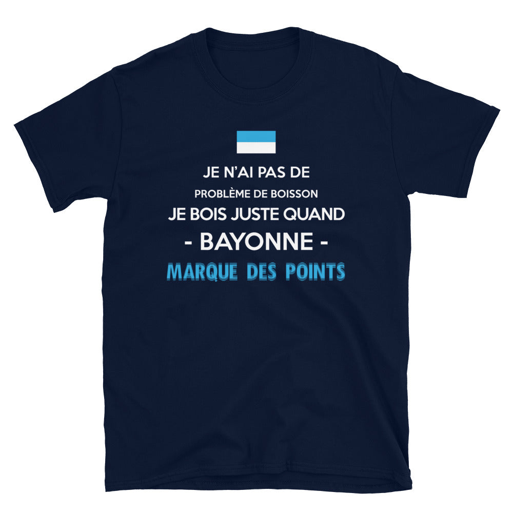 Bayonne point boisson rugby - T-shirt Standard - Ici & Là - T-shirts & Souvenirs de chez toi