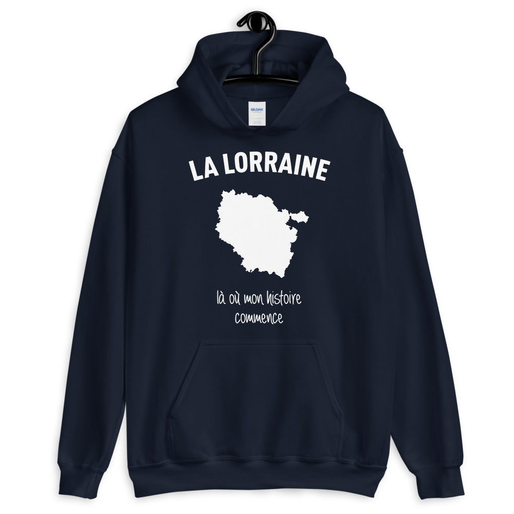 Sweatshirt Lorraine bleu marine - Histoire et fierté locale
