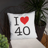 I love 40  Les Landes - NY style - Coussin décoratif - Ici & Là - T-shirts & Souvenirs de chez toi