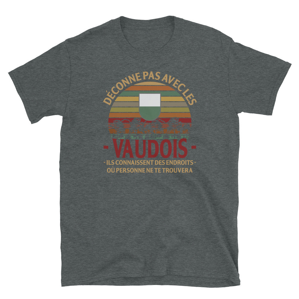 Vaudois Endroits - Canton de Vaud, Suisse - T-shirt Standard - Ici & Là - T-shirts & Souvenirs de chez toi