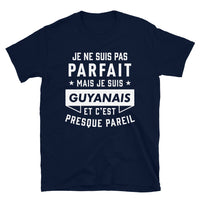 Thumbnail for T-shirt Guyanais bleu marine - Fierté et humour local