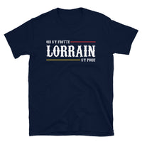 Thumbnail for T-shirt Lorraine noir dos - Lorrain qui s'y frotte s'y pique