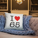 I love 65 Bigorre - Hautes Pyrénées NY style - Coussin décoratif - Ici & Là - T-shirts & Souvenirs de chez toi