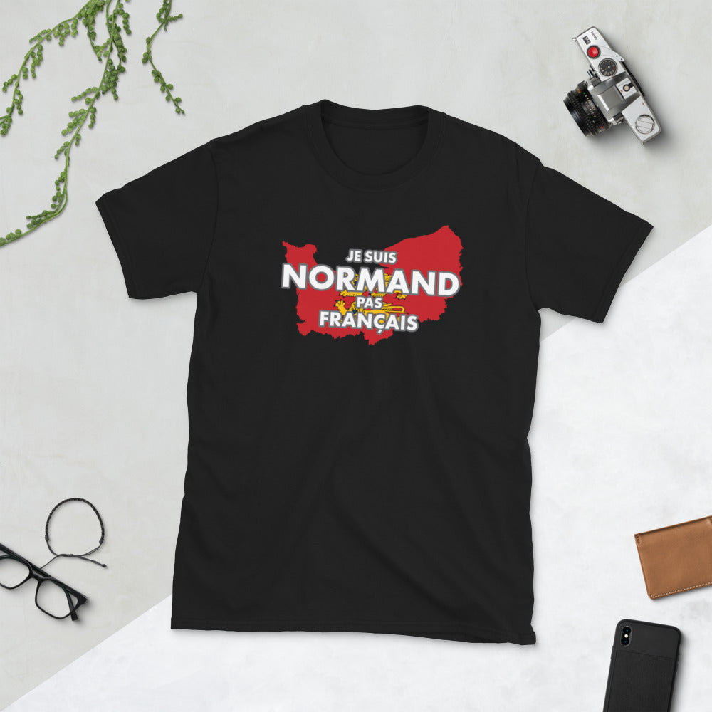 T-shirt Normand marine - Normand pas Français avec humour