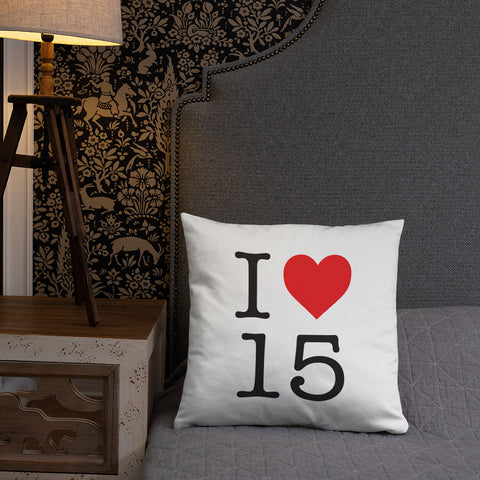 I love Cantal 15 NY style - Coussin décoratif - Ici & Là - T-shirts & Souvenirs de chez toi