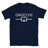 Thumbnail for T-shirt Italie gris foncé chiné dos - Gnocchi avec humour et fierté