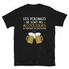 T-shirt Pologne noir - Les Polonais ne sont pas alcooliques