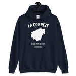 La Corrèze là où mon histoire commence - Sweatshirt à capuche - Ici & Là - T-shirts & Souvenirs de chez toi