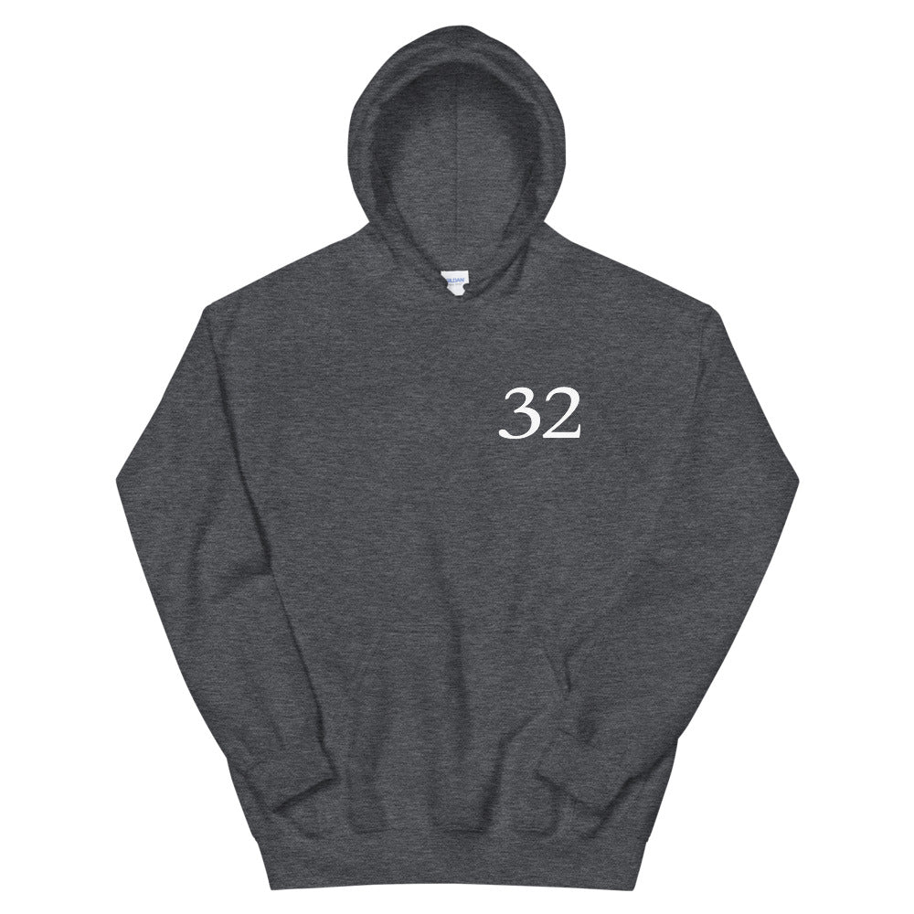 Sweat à capuche Gersois bleu marine face - Confort et fierté locale