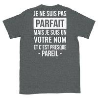 Thumbnail for T-shirt Aveyron gris foncé dos - Je ne suis pas parfait mais je suis un XXX