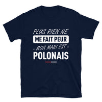 Thumbnail for T-shirt Pologne noir dos - Plus rien ne me fait peur ma femme est