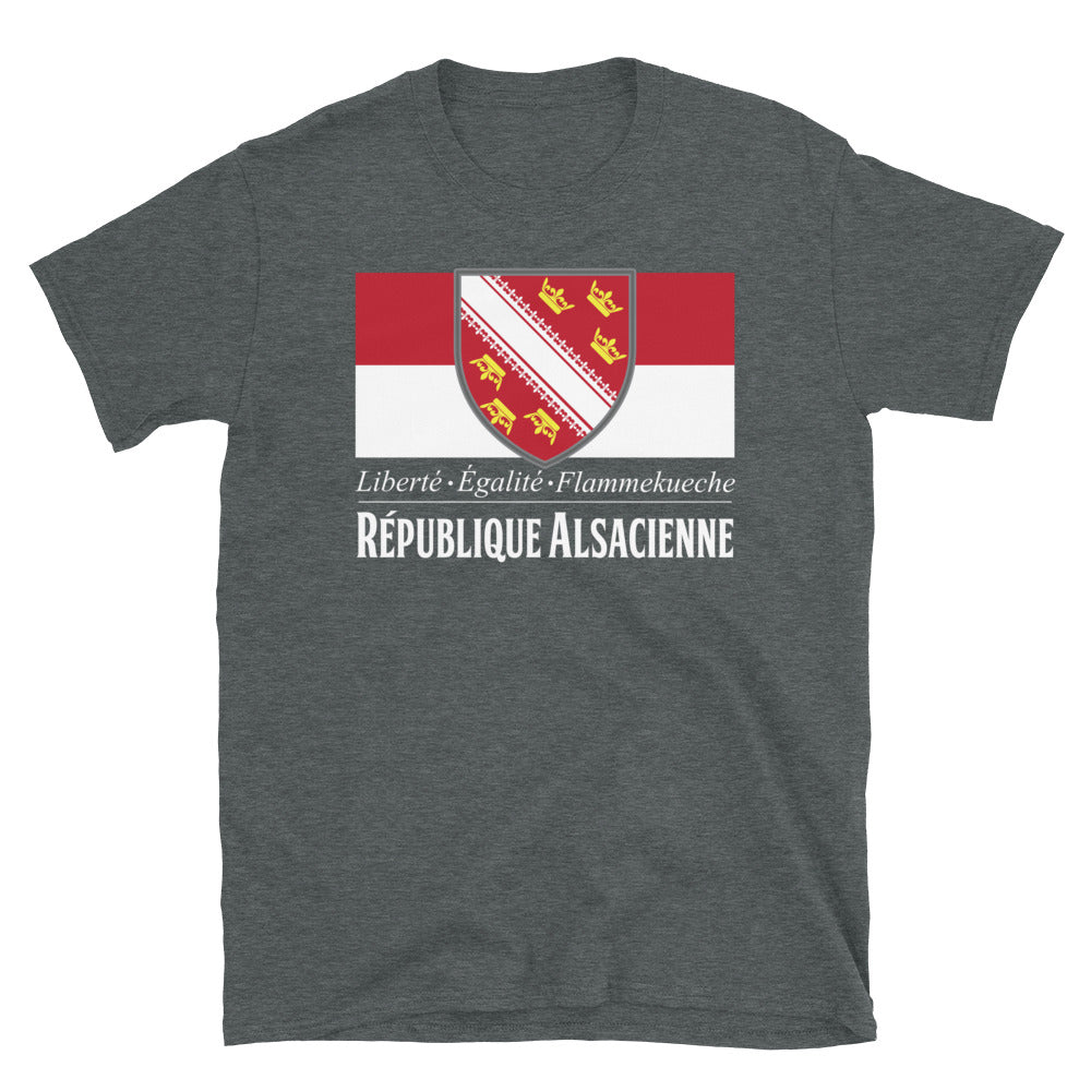 T-shirt Alsace gris foncé - République Alsacienne