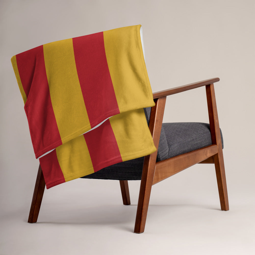 Plaid Provence doré - Motif drapeau provençal élégant