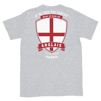 Thumbnail for T-shirt parfait anglais bleu marine dos - Je ne suis pas parfait mais