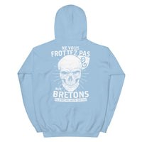 Thumbnail for Sweatshirt Bretagne gris sport dos - Ne vous frottez pas aux Bretons