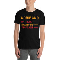 Thumbnail for T-shirt Normand bleu marine - Design humoristique sur les origines