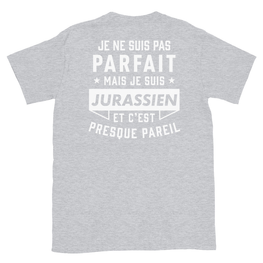 T-shirt Jura bleu marine dos - Je ne suis pas parfait mais.