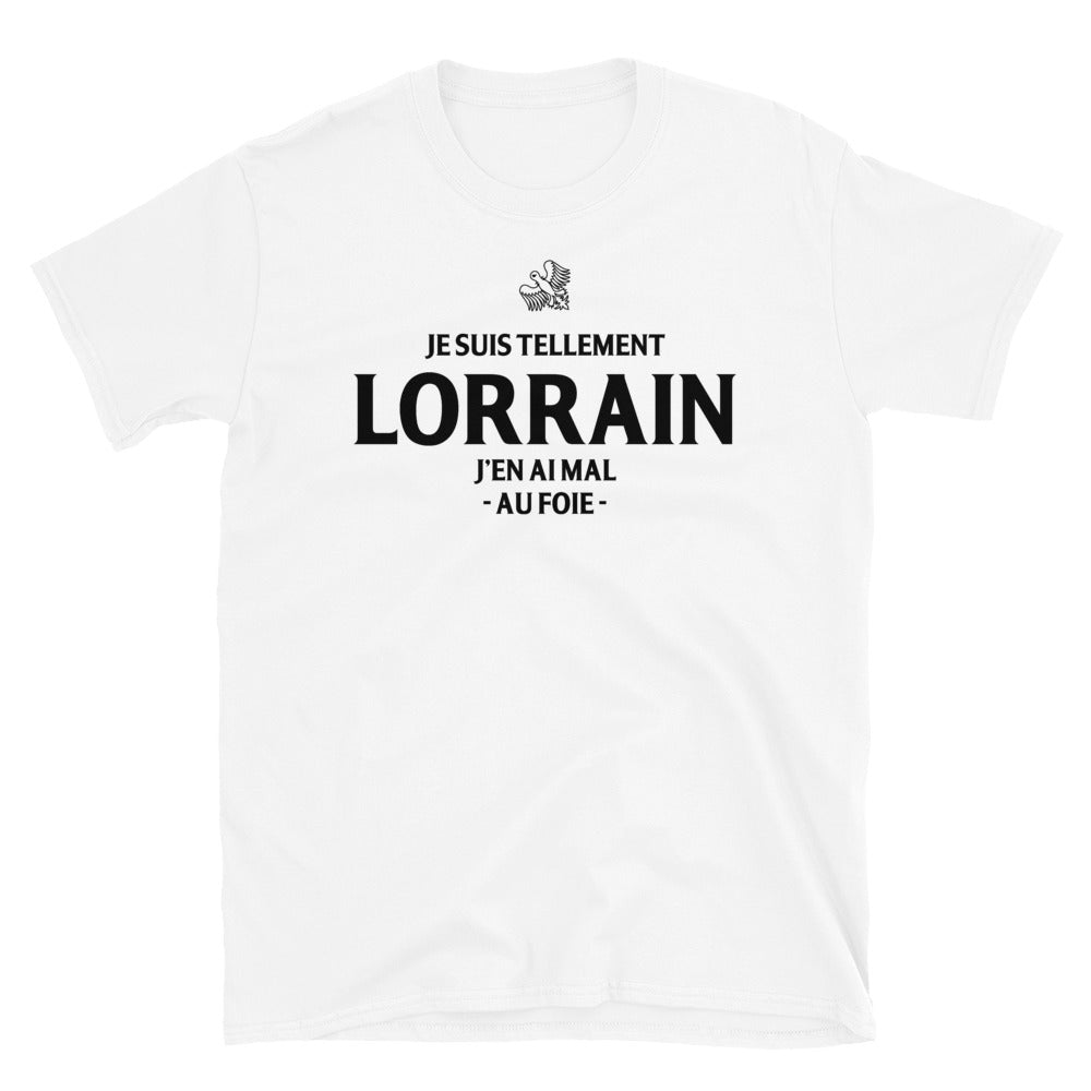 T-shirt Lorraine blanc - Mal au foie humoristique