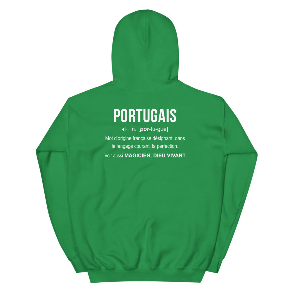 Définition Portugais - humour pour un cadeau - Sweat à capuche - Ici & Là - T-shirts & Souvenirs de chez toi