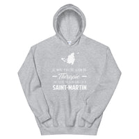 Thumbnail for Sweatshirt Saint Martin gris sport - Pas besoin de thérapie