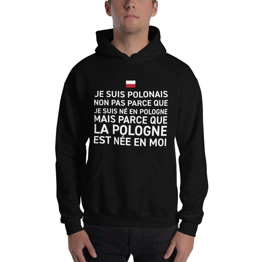 Sweatshirt Pologne gris foncé chiné - La Pologne est née en moi