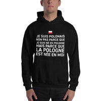 Thumbnail for Sweatshirt Pologne gris foncé chiné - La Pologne est née en moi