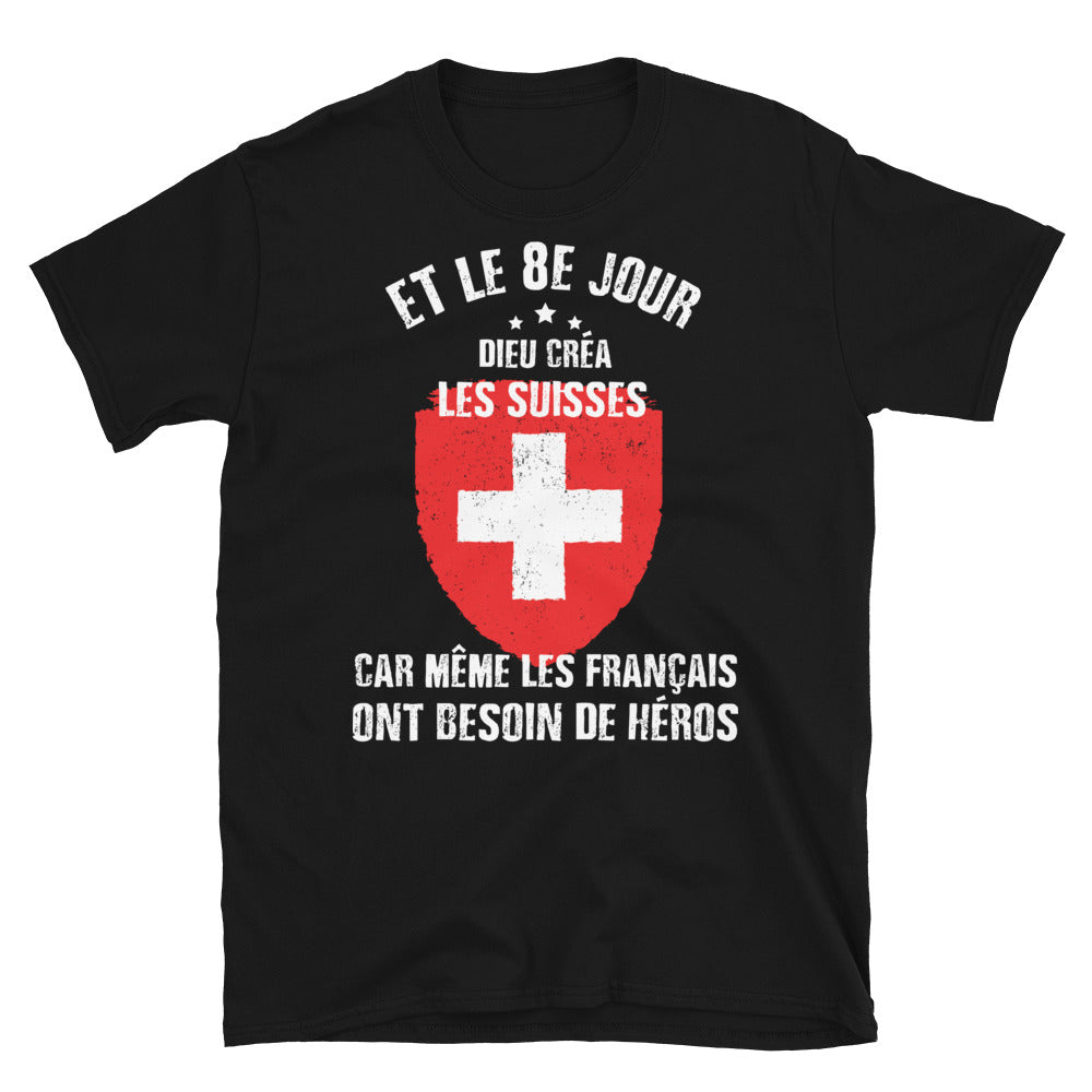 8e-jour-suisses T-shirt Standard - Ici & Là - T-shirts & Souvenirs de chez toi